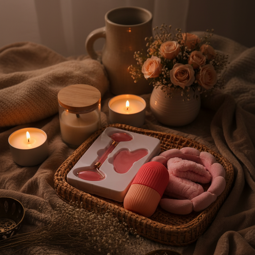 Ambiente nocturno con velas