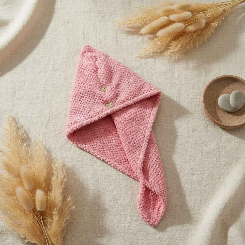 Flat lay con textura de puntos